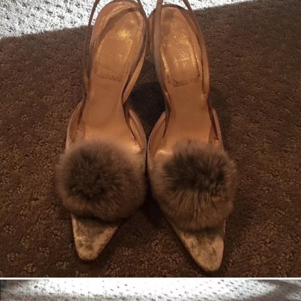 Christian Dior Pom Slingbacks